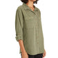 Green Button Up M