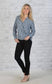 Blue Print Crossover Blouse XL