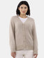 Tan Fuzzy Cardigan M