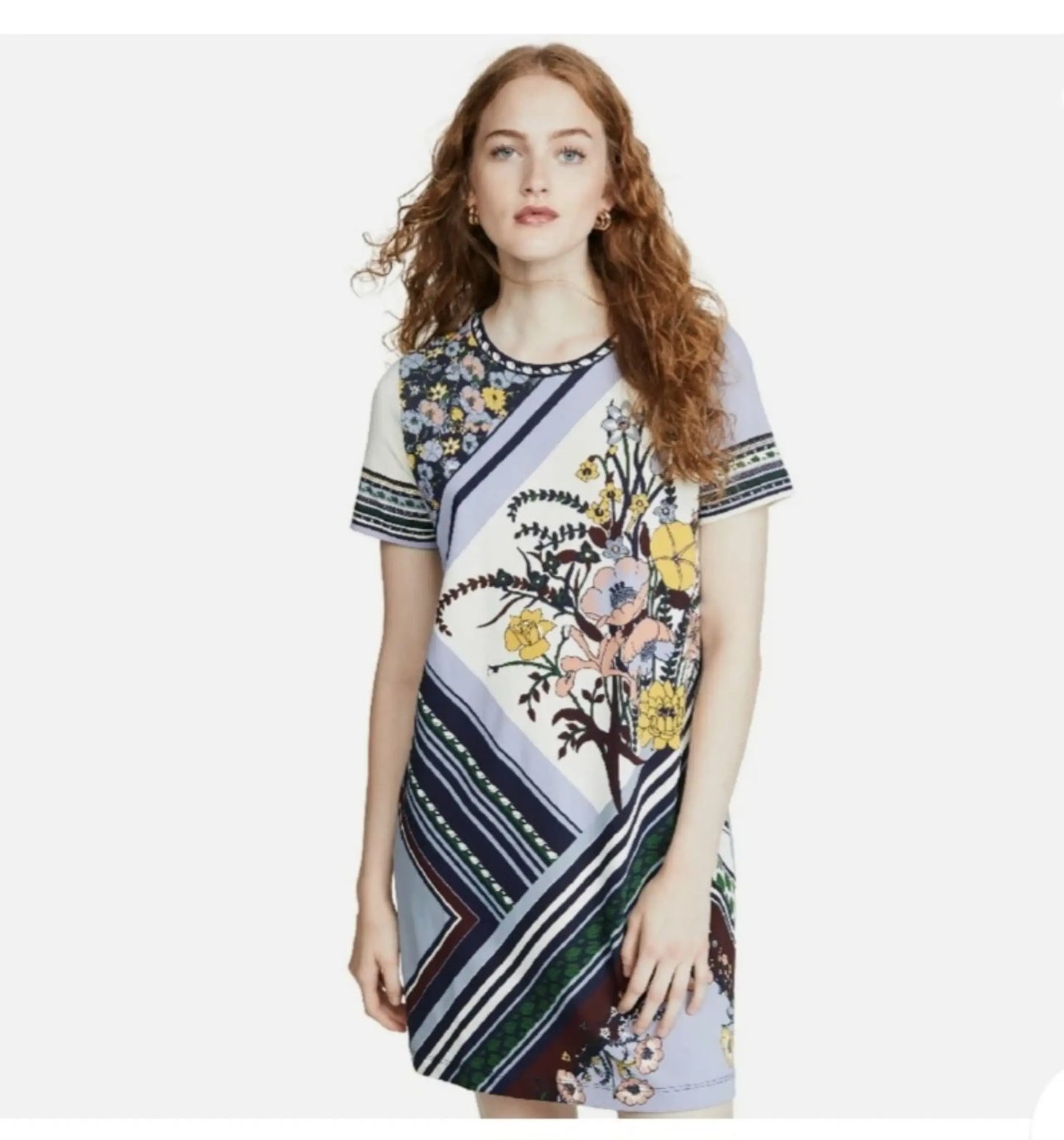 Multi Color Print Dress L