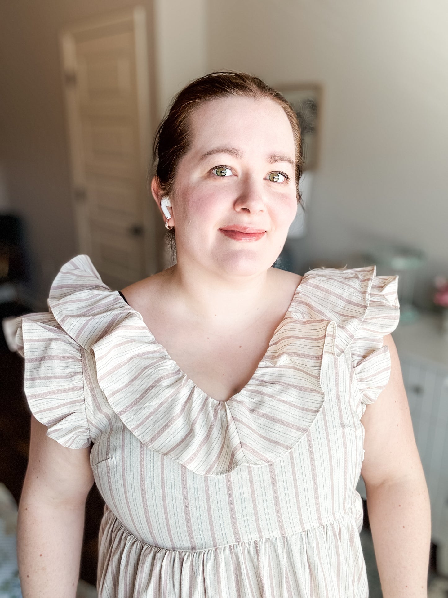 NEW Mauve Striped Dress