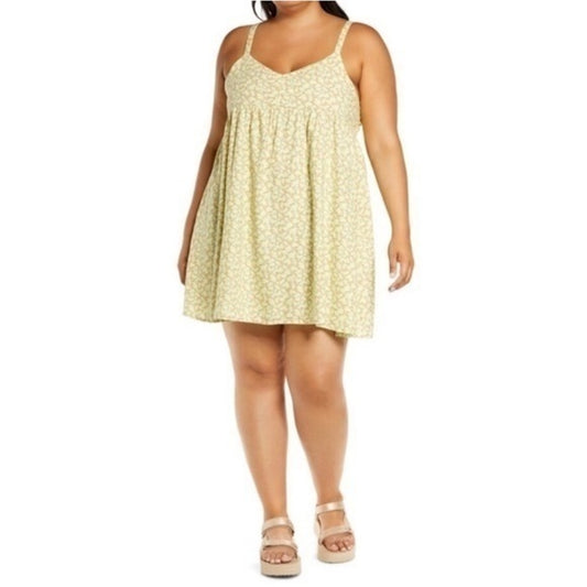 NWT Green Yellow Brown Sundress 1X