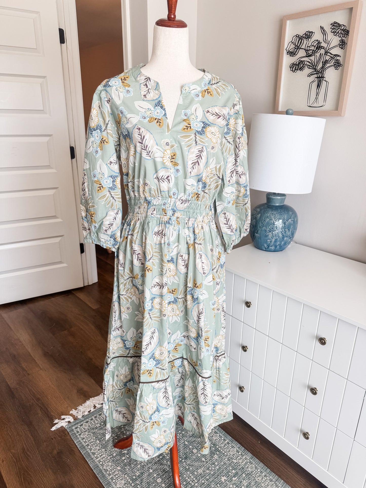 NEW Sage Floral Dress