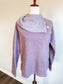 Purple Cowl Neck Top S