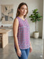 Pink Blue Print Tank M