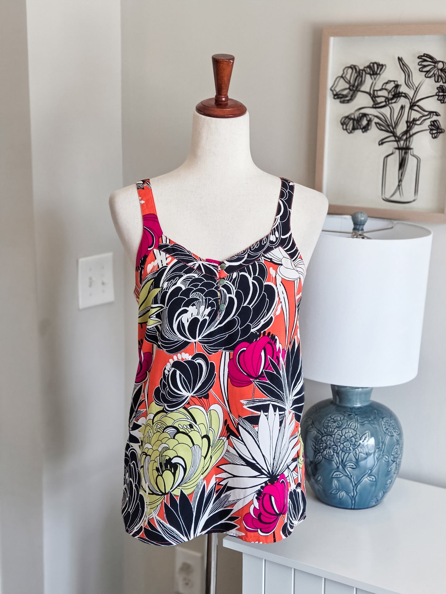 Bright Floral Tank XS