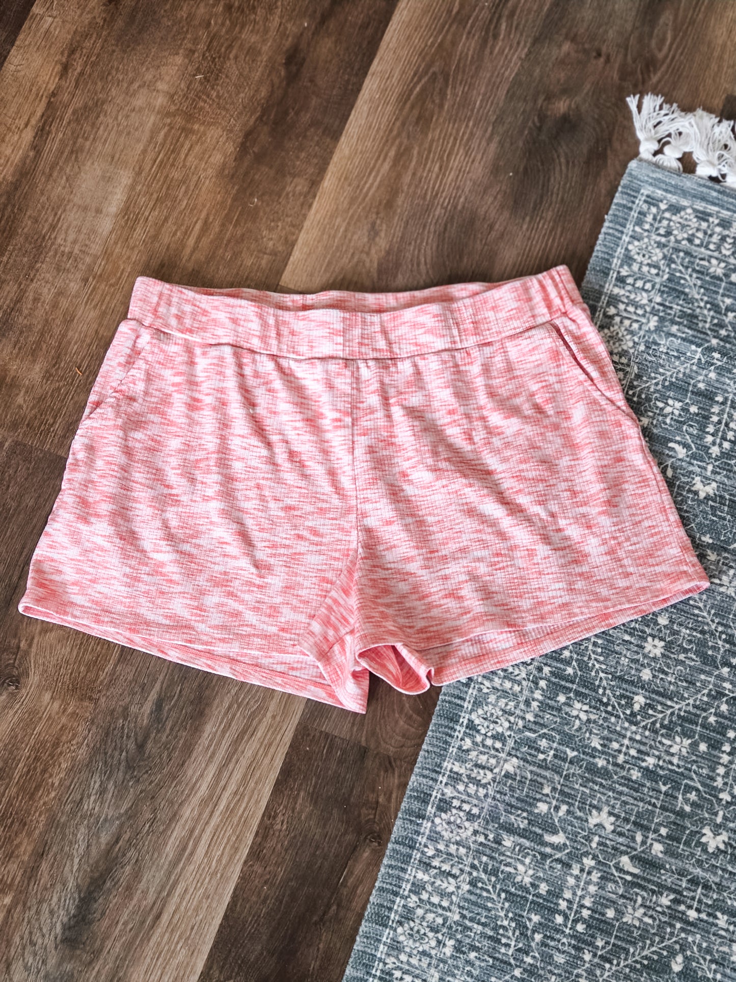 Pink Heathered Shorts XL