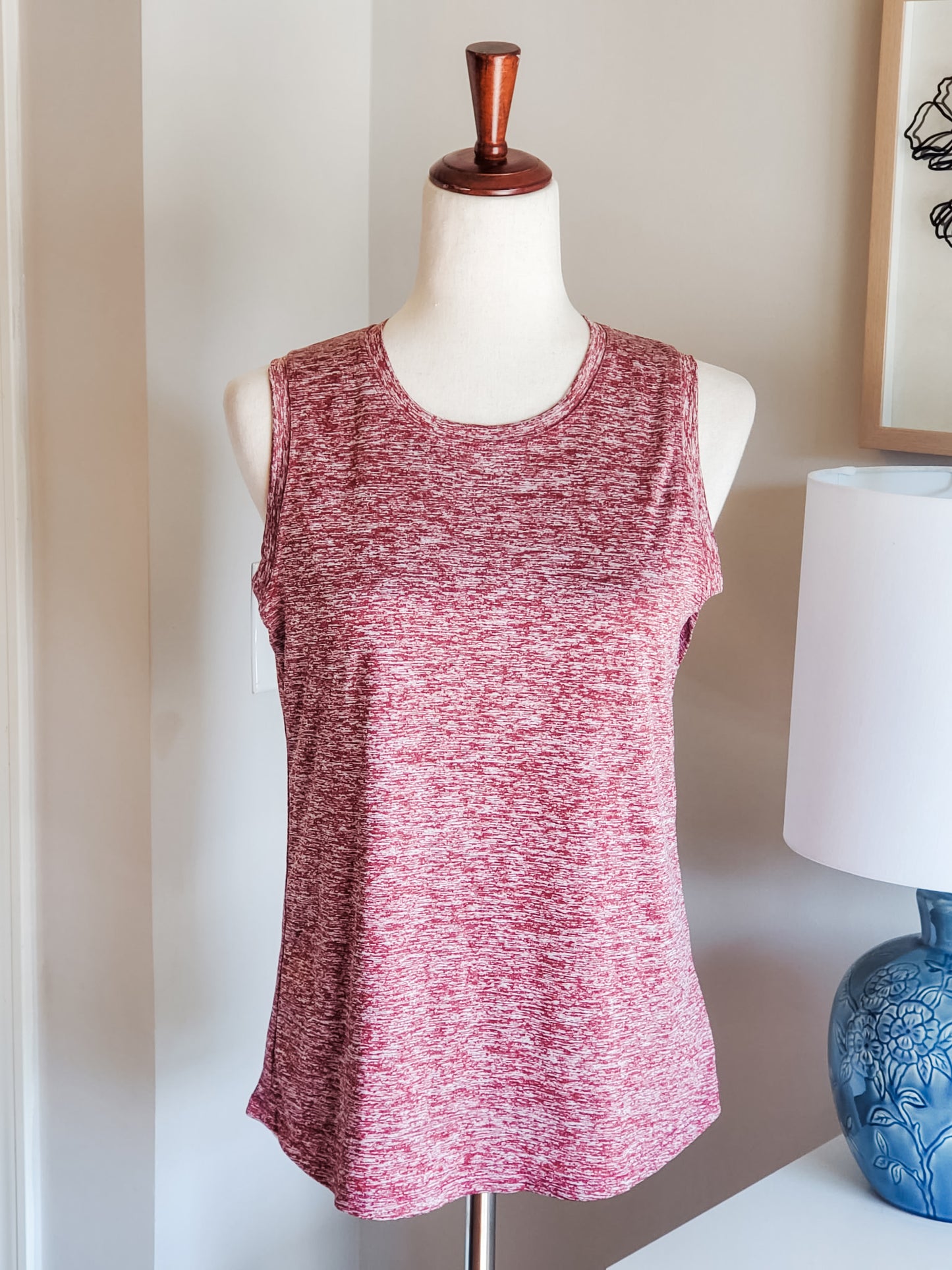 Burgundy Athletic Tank M