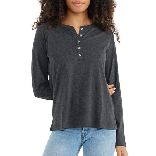 Black Top with Buttons XL