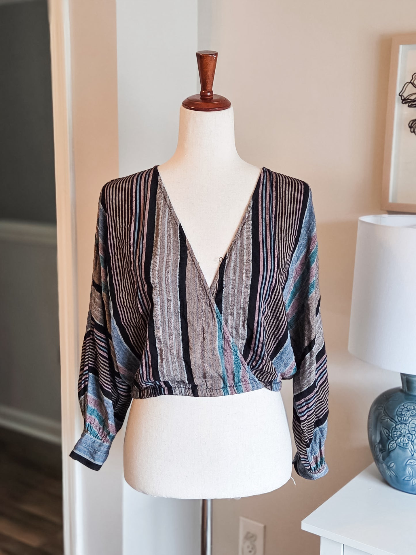 Striped Crop Top S