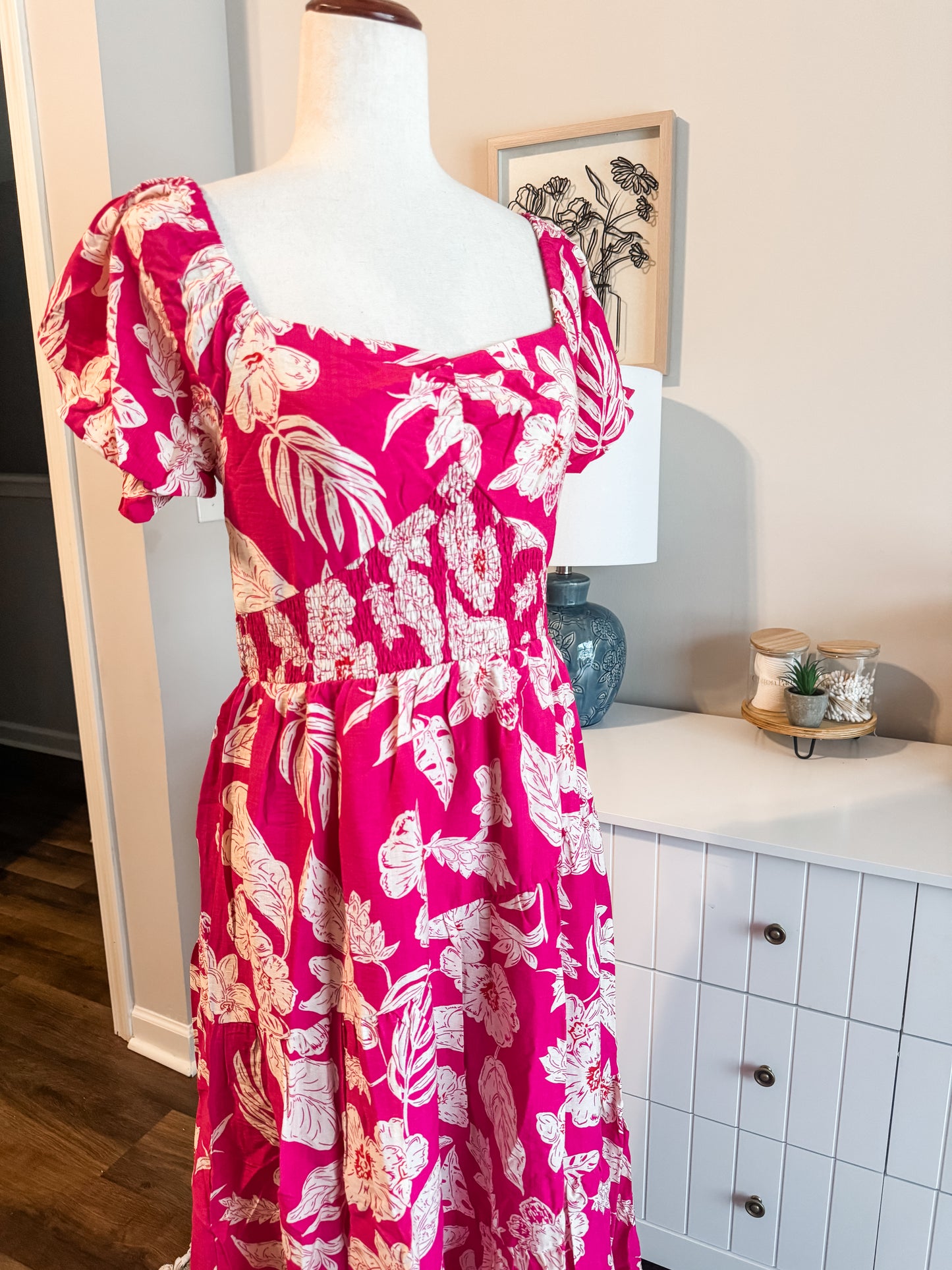 NEW Pink Floral Dress