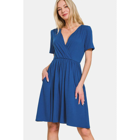 NEW Navy V Neck Dress