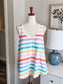 Multi Color Striped Tank L/XL