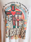 Coral “There Was Jesus” Tee L