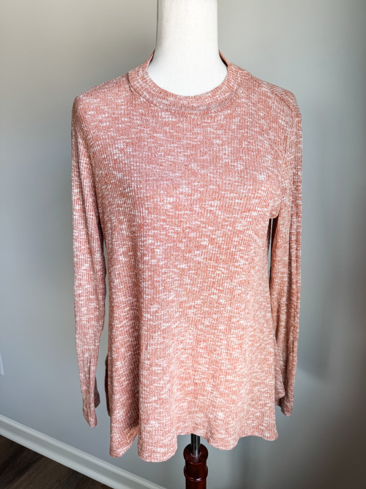 Orange Heathered Top M