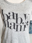 Gray “Baby Mama” Maternity Top S