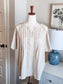 Cream Top with Pretty Trim XL/1X