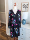 Black Floral Dress XL