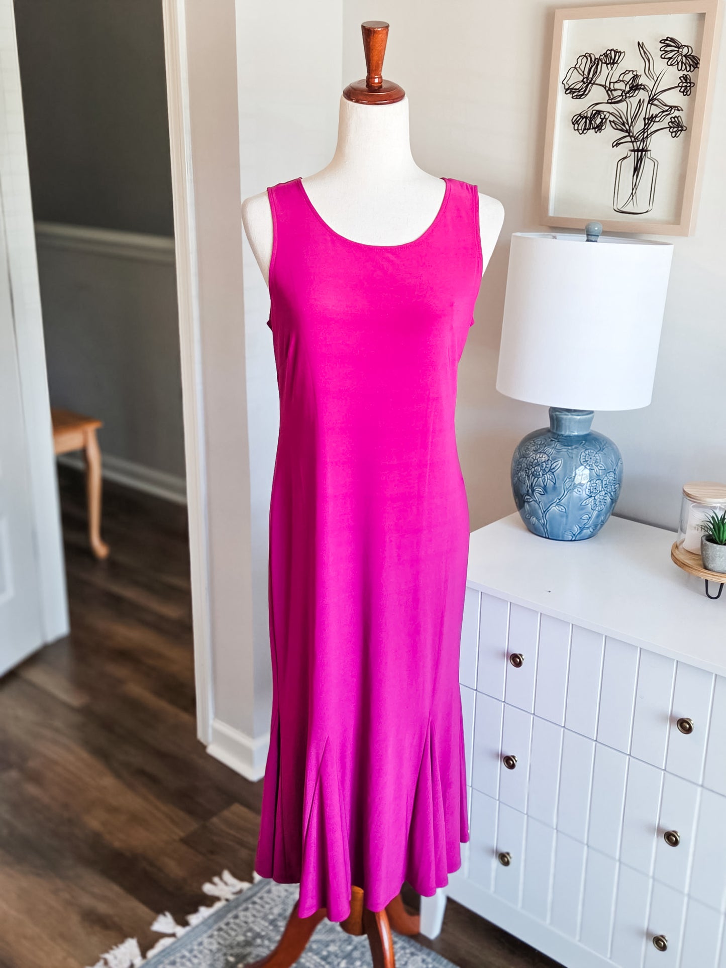 Fuchsia Tank Dress 6