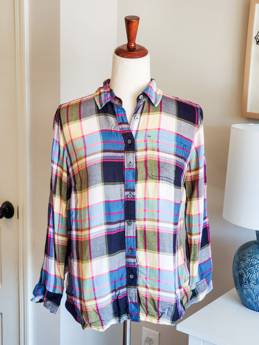 Multi Color Plaid Button Up SP