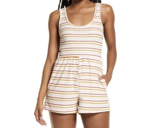NWT Striped Romper 2X