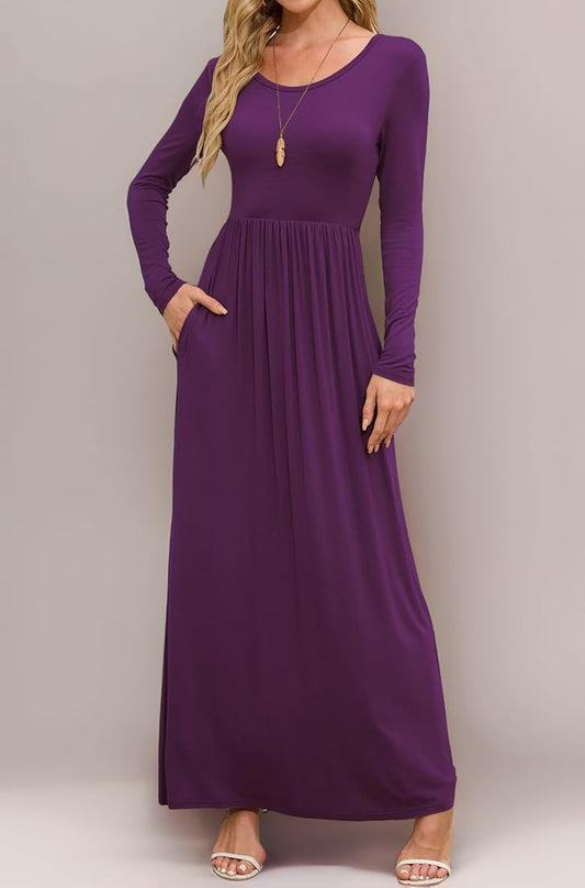 Purple Maxi Dress S