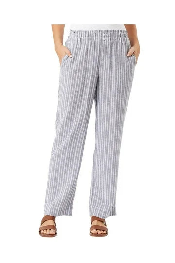 Gray Striped Pants L