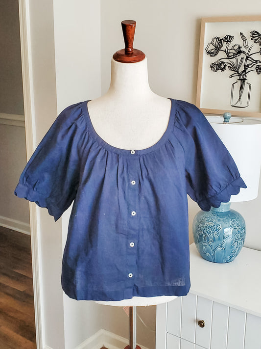 Navy Blouse MP