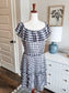 NWT Black White Houndstooth Dress L