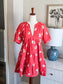 Pink Floral Cotton Dress XS
