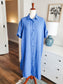 Blue Cotton Dress M