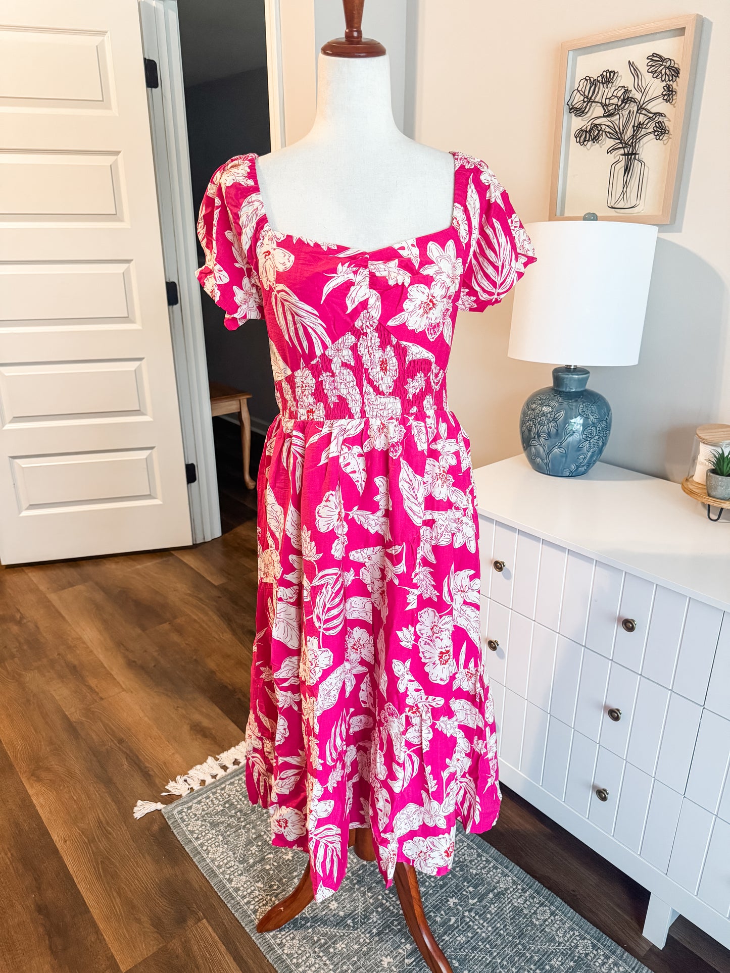 NEW Pink Floral Dress