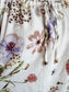 White Multi Color Floral Top M