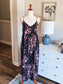 Black Floral Maxi Dress S
