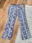 Blue Print Pants L