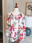 White Floral Top L