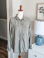 Green Button Up M