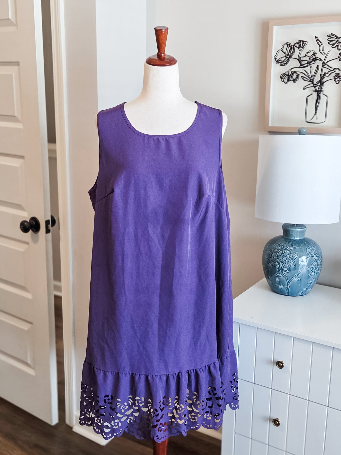 Purple Dress 1X