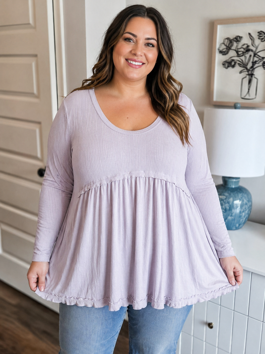 Dusty Lilac Top 1X