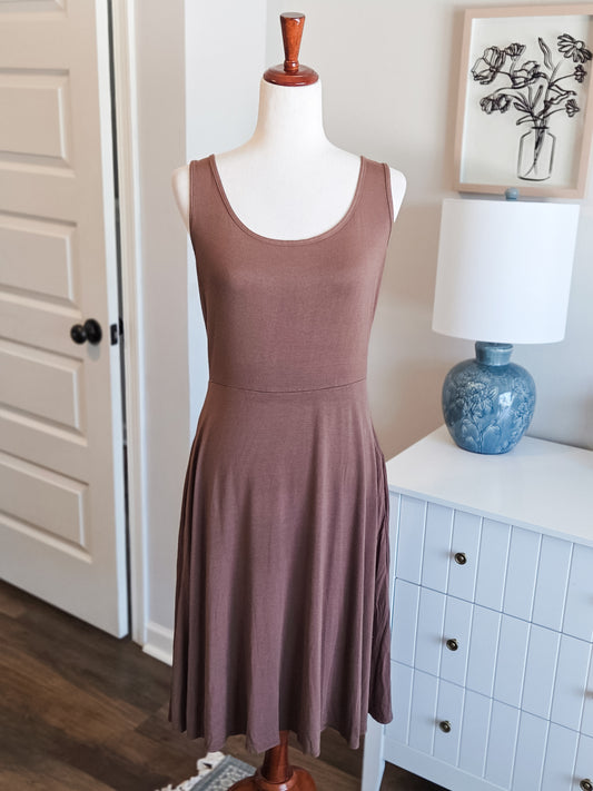 Brown Tank Dress M/L