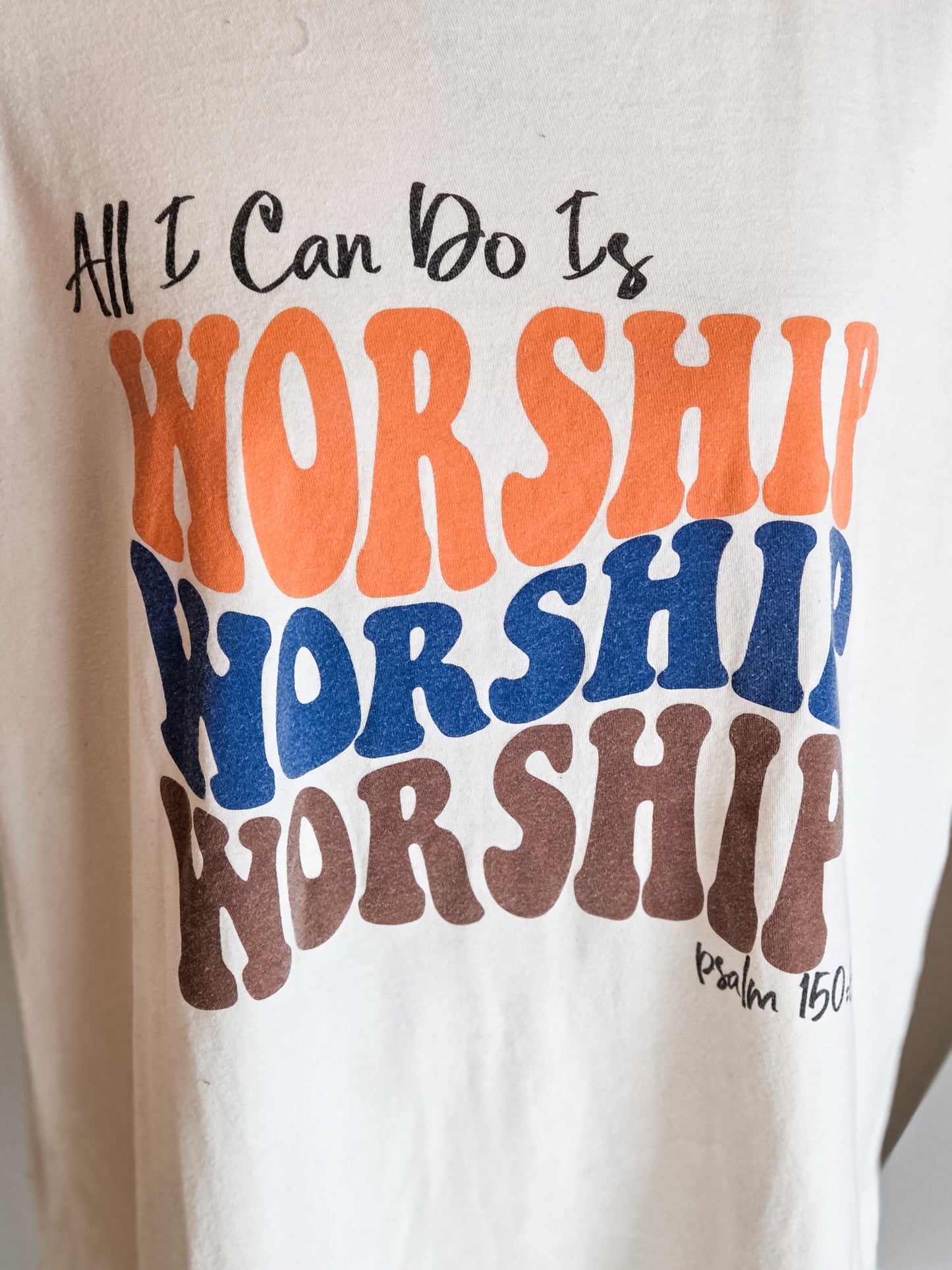 Cream Psalm 150 Tee 1-2X
