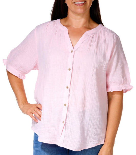 Pink Cotton Top L