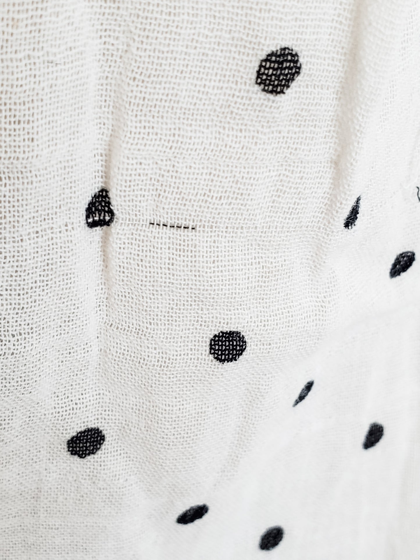 Cream Polka Dot Blouse S
