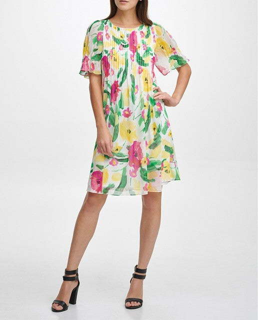 White Floral Dress 6