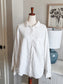 White Cotton Button Up XXL