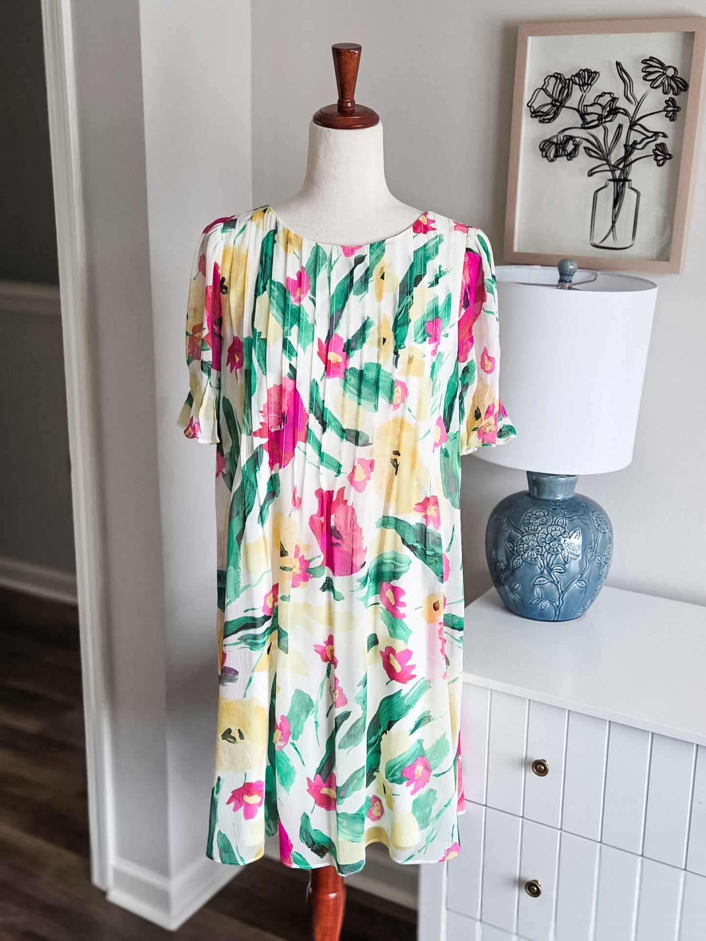 White Floral Dress 6