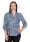 Blue Print Button Up 3X