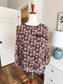 Navy Rust Print Top XLP