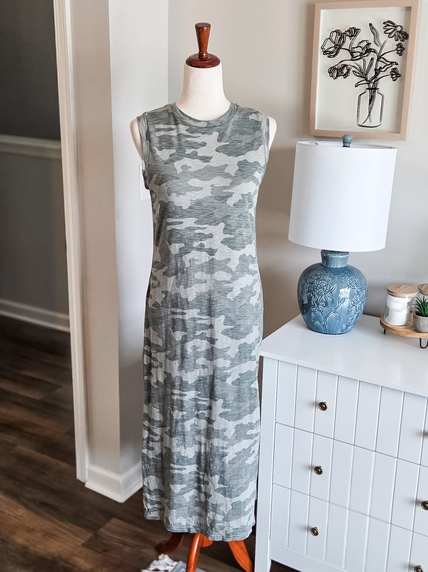 Camo Cotton Dress XS
