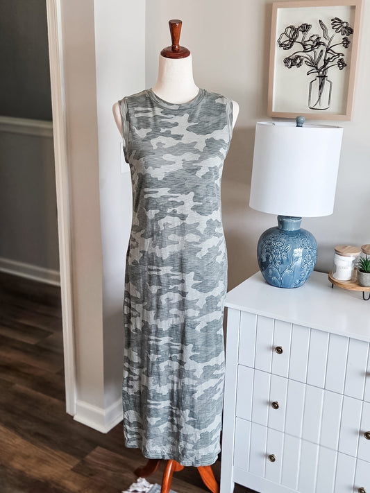 Camo Cotton Dress XS